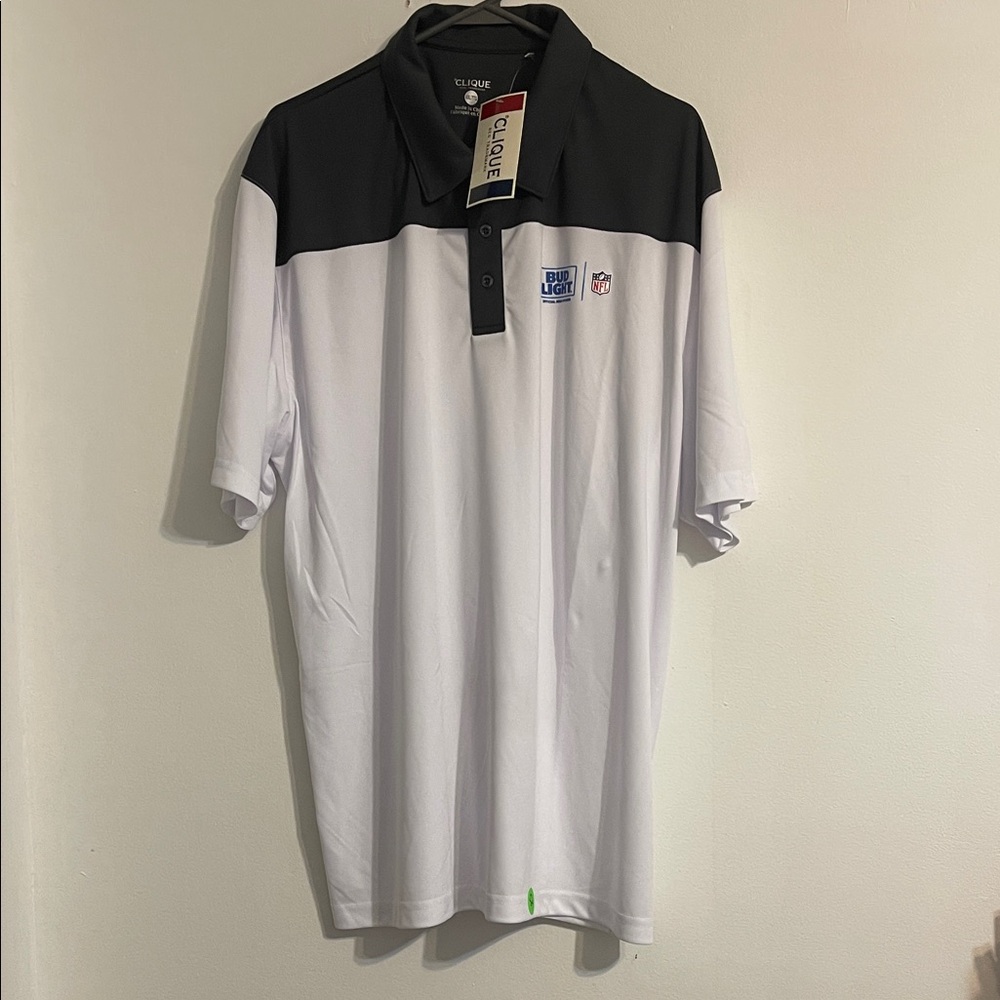 Black and White Men's Polo Shirt